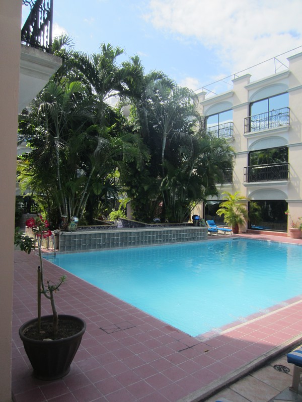 Courtyard and pool