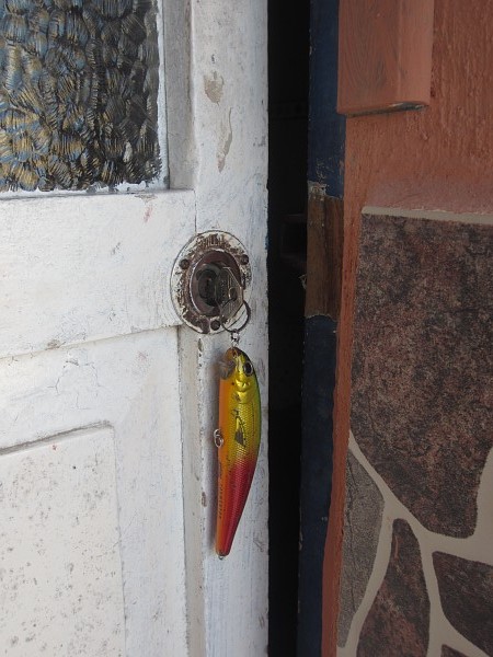 fishing lure hotel key